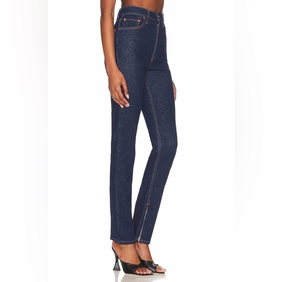 New! Re/done Super High Drainpipe Denim Jeans 👖 size 28 - Picture 7 of 16